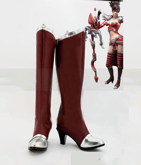 League of Legends : Vayne Brown Chaussures Cosplay Acheter Pas Cher